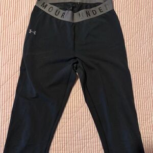 Under Armour Black & Gray Performance Compression Leggings